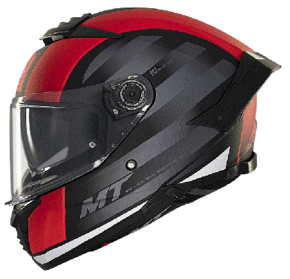 Helmet MT THUNDER 4 SV TREADS B5 MATT GRAY/RED