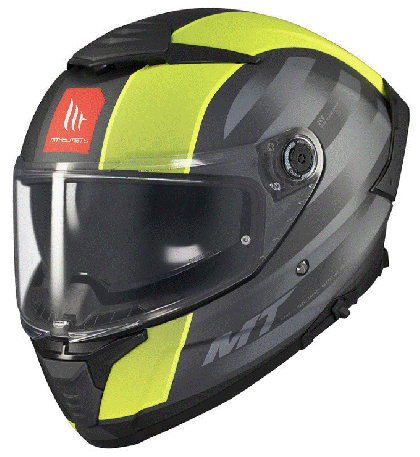 Helmet MT THUNDER 4 SV TREADS D3 MATT GRAY/YELLOW