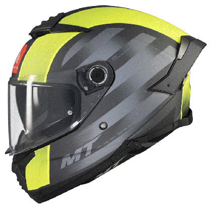 Helmet MT THUNDER 4 SV TREADS D3 MATT GRAY/YELLOW