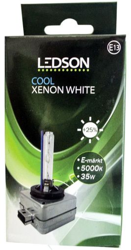 HID Ксенонова крушка LEDSON D1S, 35W, 5000K ECE одобрена