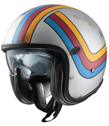 PREMIER Vintage Platinum Edition Silver Helmet