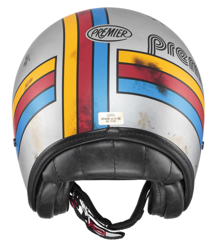 PREMIER Vintage Platinum Edition Silver Helmet