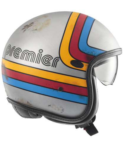 PREMIER Vintage Platinum Edition Silver Helmet