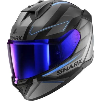 Helmet SHARK D-SKWAL 3 SIZLER MATT BLACK/GREY/BLUE