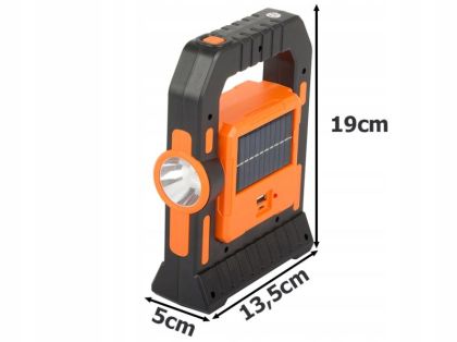 LAMPA SOLAR DE CAMPING LED SI BATERIE EXTERNA