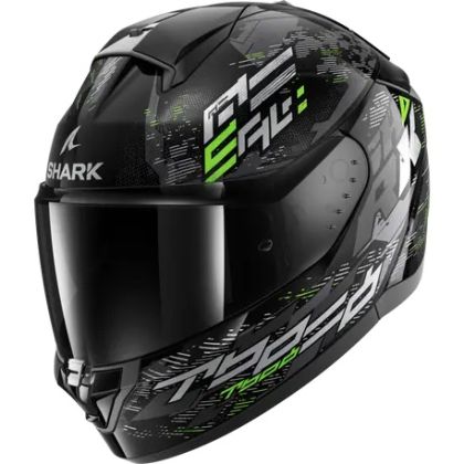 Каска SHARK RIDILL 2 MOLOKAI GLOSS BLACK/GRAY/GREEN