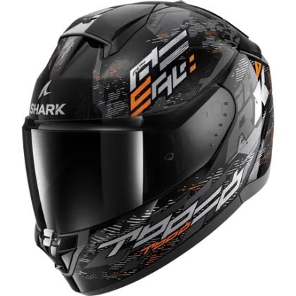 Casca SHARK RIDILL 2 MOLOKAI GLOSS BLACK/GRAY/ORANGE