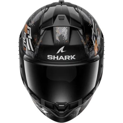 Casca SHARK RIDILL 2 MOLOKAI GLOSS BLACK/GRAY/ORANGE