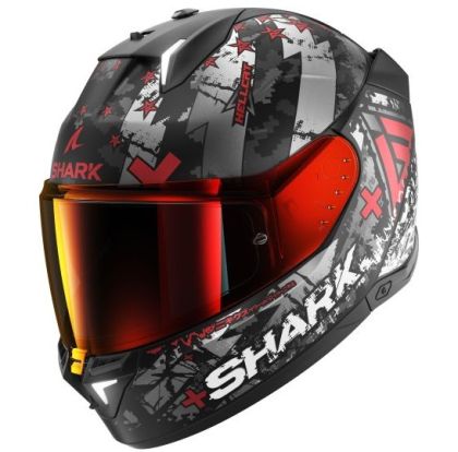 Helmet SHARK SKWAL i3 HELLCAT BLACK/GREY/RED