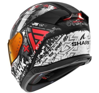 Casca SHARK SKWAL i3 HELLCAT NEGRU/GRI/ROSU