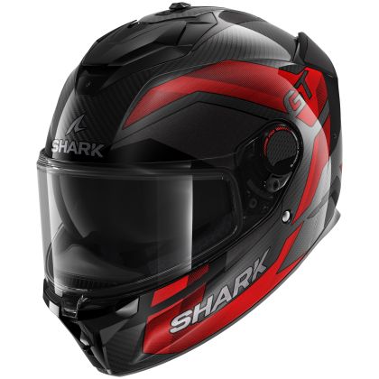 Каска SHARK SPARTAN GT PRO CARBON RITMO BLACK/RED GLOSS