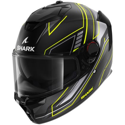 Каска SHARK SPARTAN GT PRO TORYAN BLACK/GRAY/YELLOW FLUO MATT