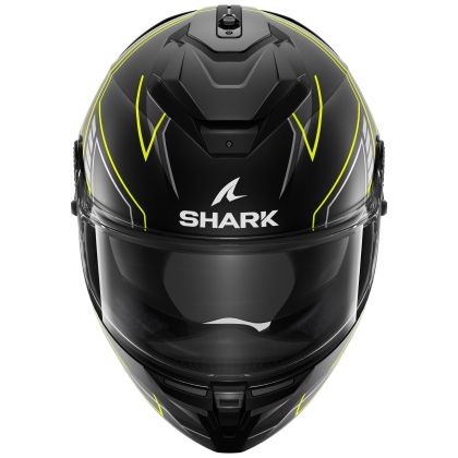 Каска SHARK SPARTAN GT PRO TORYAN BLACK/GRAY/YELLOW FLUO MATT