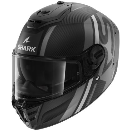 Helmet SHARK SPARTAN RS CARBON SHAWN BLACK/SILVER MATT