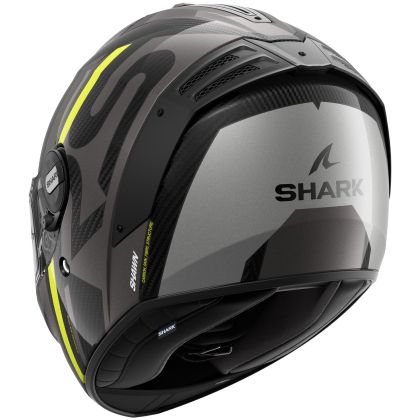 Κράνος SHARK SPARTAN RS CARBON SHAWN GLOSS ΜΑΥΡΟ/ΓΚΡΙ/ΚΙΤΡΙΝΟ FLUO