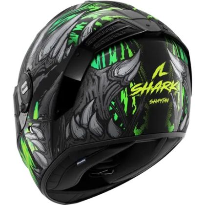 Каска SHARK SPARTAN RS SHAYTAN BLACK/GREEN