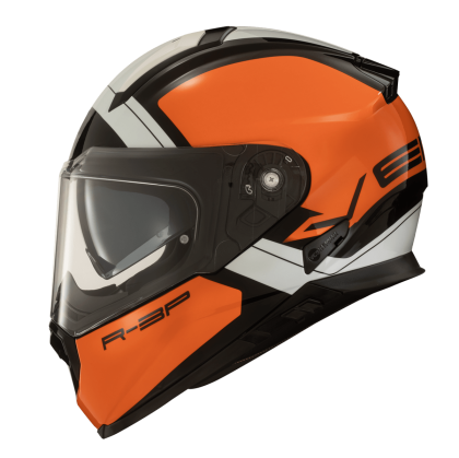 Helmet VEMAR ZEPHIR MARS METALLIC ORANGE/WHITE