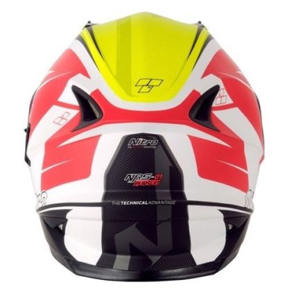 Casca Moto NITRO NRS-01 PURSUIT BLANC/SYEL/ROSU