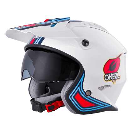 Motorcycle helmet O`NEAL VOLT MN1 WHITE/RED/BLUE