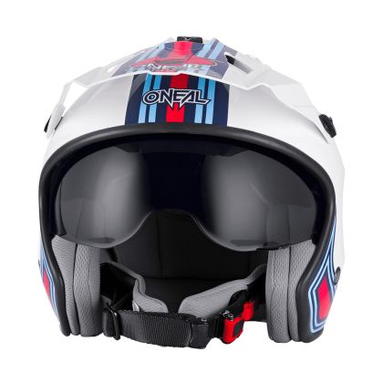 Motorcycle helmet O`NEAL VOLT MN1 WHITE/RED/BLUE