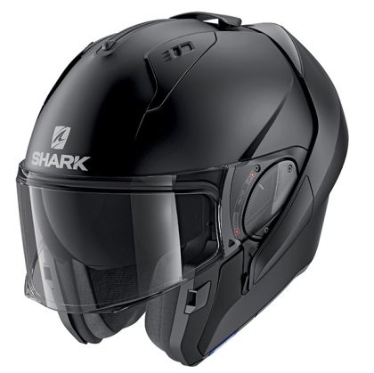 Motorcycle helmet SHARK EVO-ES BLANK BLACK MAT