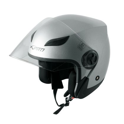 A-PRO ENGRAVE SILVER Scooter Helmet