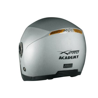 A-PRO ENGRAVE SILVER Scooter Helmet