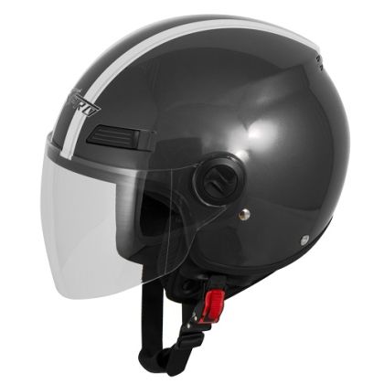 Scooter helmet A-PRO FEVER DARK GRAY