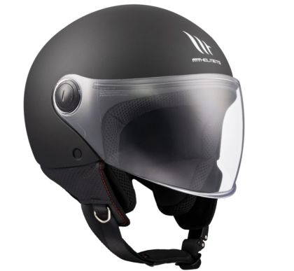 SCOOTER HELMET MT STREET S SOLID A1 MATT BLACK