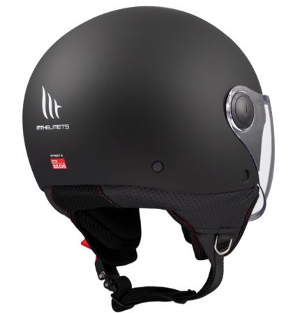 SCOOTER HELMET MT STREET S SOLID A1 MATT BLACK