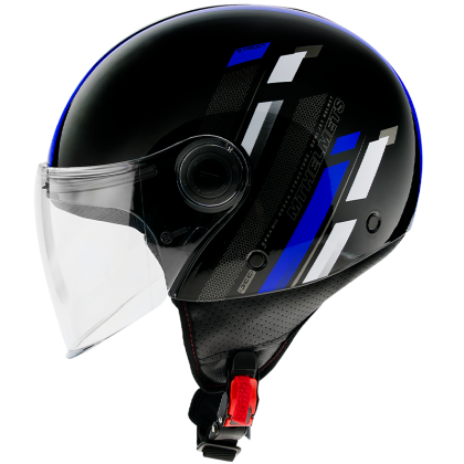 MT STREET SCOPE GLOSS BLUE SCOOTER HELMET