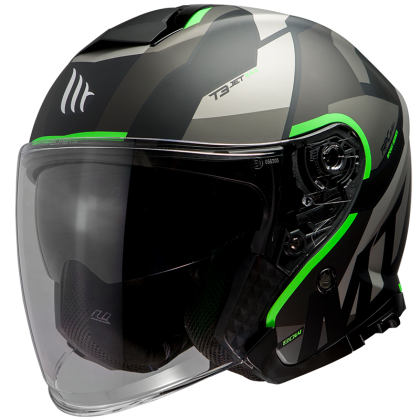 SCOOTER HELMET MT THUNDER 3 BOW MATT FLUO GREEN