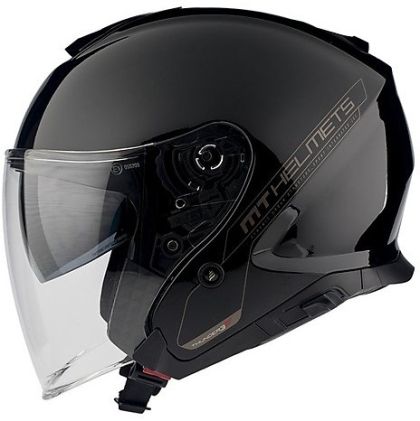 CASCA SCOOTER MT THUNDER 3 SOLID LLOSS BLACK