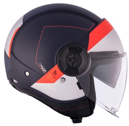 SCOOTER HELMET MT VIALE S SV 68 UNIT D7 MATT BLUE/WHITE/RED