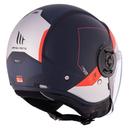 SCOOTER HELMET MT VIALE S SV 68 UNIT D7 MATT BLUE/WHITE/RED