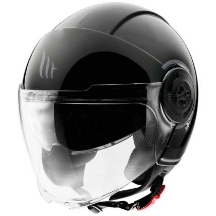 SCOOTER HELMET MT VIALE SOLID GLOSS BLACK