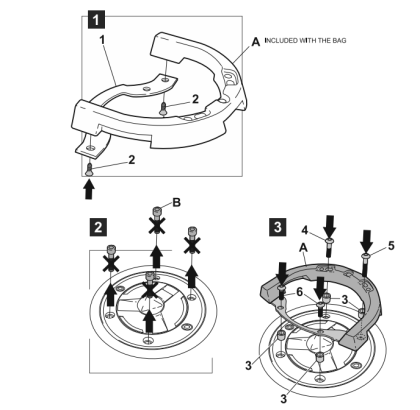 Sistem click pentru rezervor SHAD C010CS - CF MOTO