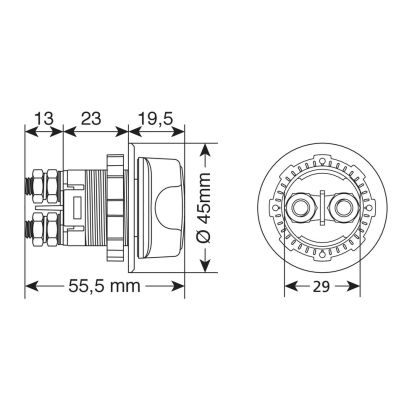 Masa chei Ext-11 12/32 V cu trei functii