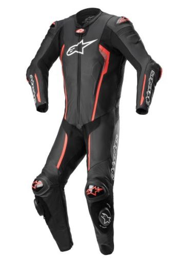 Φόρμες ALPINESTARS LEATHER TEAM MISSILE V2 BLACK/FLUO RED