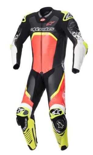 Κιτ δέρματος ALPINESTARS GP TECH V4 ΜΑΥΡΟ/ΚΟΚΚΙΝΟ/ΚΙΤΡΙΝΟ