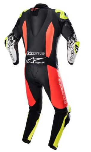 Κιτ δέρματος ALPINESTARS GP TECH V4 ΜΑΥΡΟ/ΚΟΚΚΙΝΟ/ΚΙΤΡΙΝΟ