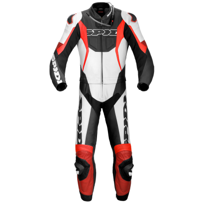 SPIDI SPORT WARRIOR TOUR BLACK/RED Two Piece Leather Set