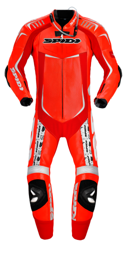 SPIDI TRACK Perforated REPLICA EVO RED/WHITE Camo Piele Echipament Moto