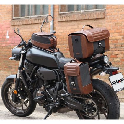 Leather motorcycle case SHAD SR28 CAFE RACER