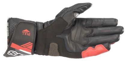 LEATHER GLOVES ALPINESTARS SP-8 V3 BLACK/WHITE/RED