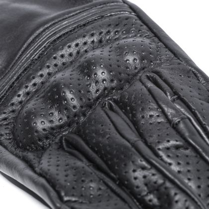 BLACK BIKE BOBBER PERFORATED leather gloves