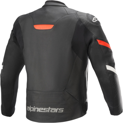 ALPINESTARS FASTER V2 LEATHER MOTORCYCLE JACKET BLACK/RED