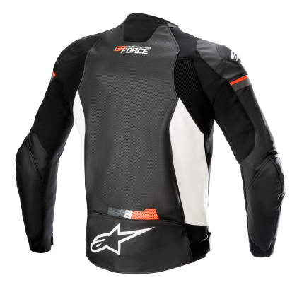 Jachetă de motocicletă din piele ALPINESTARS GP Force Airflow BWR