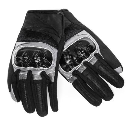 BLACK BIKE CARBO CITY GRAY summer gloves