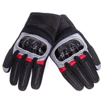 BLACK BIKE CARBO CITY RED summer gloves